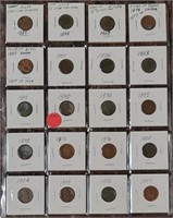 SHEET OF 20 INDIAN HEAD CENTS