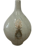 Crackle Glaze Pottery Bottle Vase