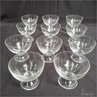 Group of 11 ice cream bowl