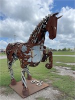 Horse Statue made by students of Iron Pieces