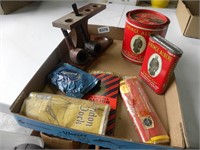 Old Pipe Tobbaco tins pipes etc- Starter Kit