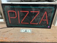 PIZZA Lighted Sign, WORKS