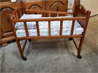 Baby doll crib, bedding included