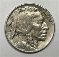 1931-S Buffalo Nickel Extra Fine XF