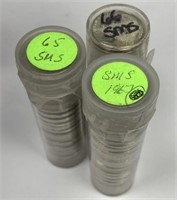 1965 1966 1967 Jefferson Nickel SMS Rolls