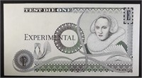 ND/NV BANK OF ENGLAND EXPERIMENTAL NOTE