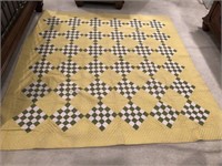 ca. 1930's Diamond handmade quilt