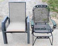 Patio Chairs- 4 Stacking & Vintage Metal