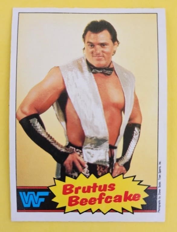 Brutus The Barber Beefcake 1985 O-Pee-Chee Rookie