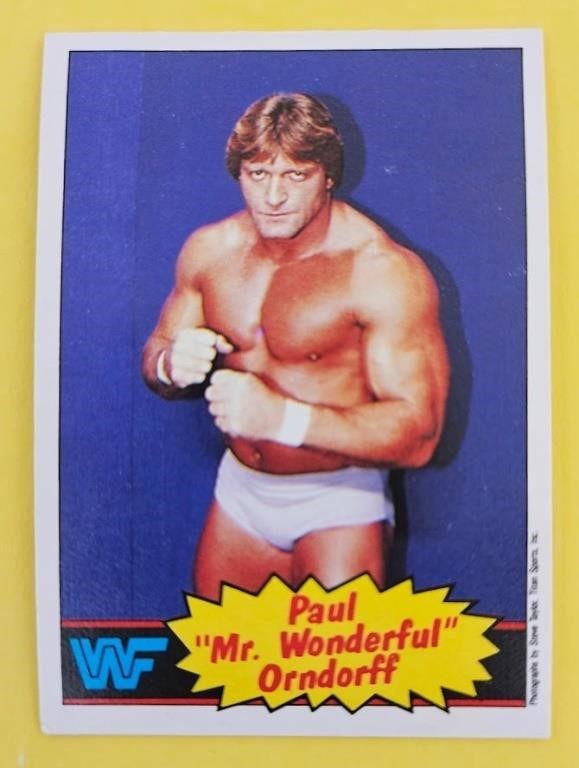 Paul "Mr. Wonderful" Orndorff 1985 OPC Rookie Card