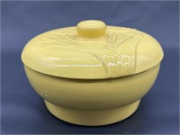 Santa Anita Ware Lidded Yellow Bowl