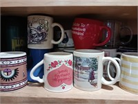 Variety of coffee mugs