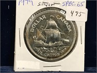 1979  Can Silver Dollar  SP65