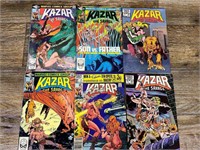 6 Kazar Comic Books