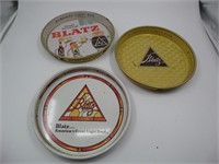 Lot (3) Blatz Beer Serving Trays