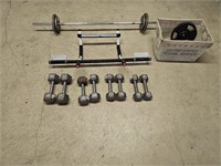 Dumbells, Weights and Pull Up Bar