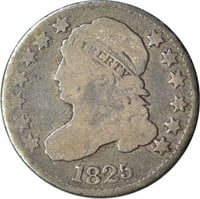1825 CAPPED BUST DIME - GOOD
