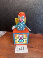 1976 VTG Mattel clown jack in the box *works*