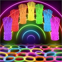 100 Ultra Bright Glow Sticks Bracelets and Necklac