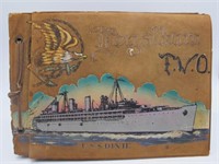 WW2 US NAVY SOLDIER LOGALBUM WITH PICTURES