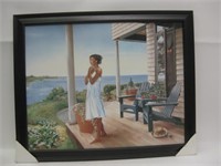 31"x 25" Framed Woman Print