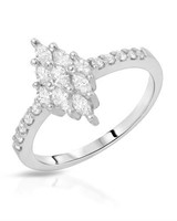 14KT White Gold 0.46ctw Diamond Ring