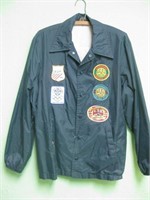 Sears Sports Wear Wind Breaker With Patches - M