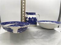 Blue Willow - Wedgewood - 3 pieces