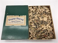 Vintage Topsy Turvy Jig Saw Puzzle