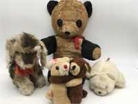Lot Of 4 Stuffed Animals - Teddy Bear