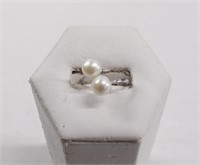 .925 Fresh Water Pearl Ring sz 8