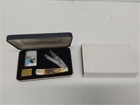 NEW Zippo lighter and Case knife set, 2002 PA Elk