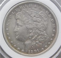 1891-O Morgan Silver Dollar.