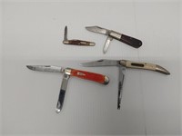 (2) NEW and (2) used Case knives