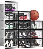 X-Large 12 Pack Shoe Organizer,Stackable Ultra