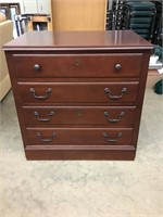 Nice Wood Filing Cabinet with 2 Drawers