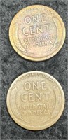 (2) Lincoln Cents: