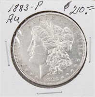 1883-P Morgan Silver Dollar Coin AU