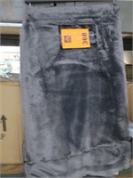 Dark Grey Large Throw Blanket