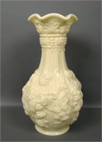 Imperial IG Glossy Custard Loganberry Vase