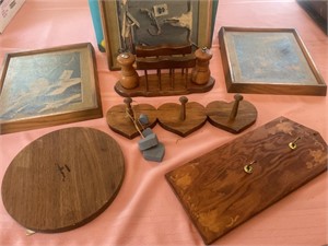 Pictures with wooden decor