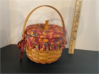 Longaberger Medium Padded Pumpkin Basket