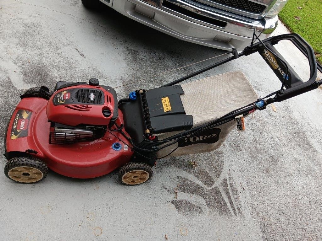 Toro push mower with electric start needs a