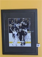 FLEURY AUTOGRAPHED PHOTO WITH NUMBER 1 2