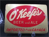 Very Old O'Keefe's Beer and Ale Sign