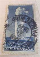 1934 5 Cent National Park US Postage Stamp