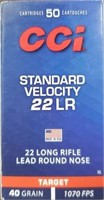 CCi 22 LR 40 GR LEAD ROUND NOSE 50 RDS