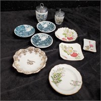 Fine China small pots, plates and bowl