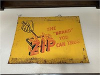 Zip Feed Sign, 3'x4' Single Sided