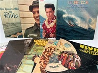 9 Vintage LP Records - Elvis, Patsy Cline, etc.
